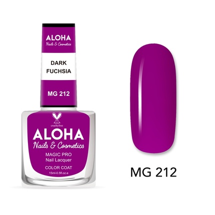 

Лак для ногтей Magic Pro 15 мл - Темная фуксия Aloha Nails & Cosmetics