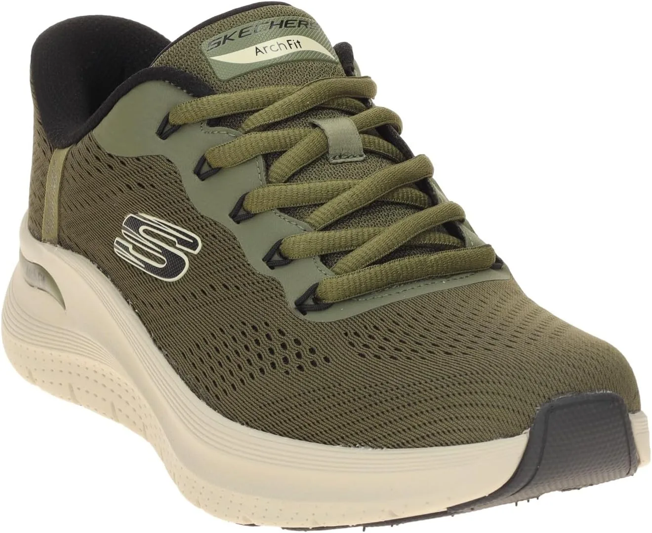 Мужские кроссовки Skechers 232462-wbk, оливковый — фото 3