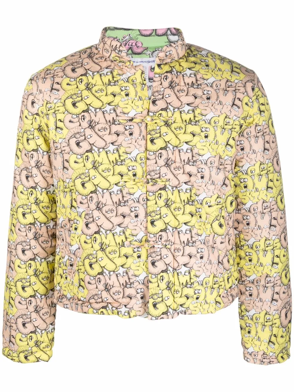 

Пуховик с логотипом Comme Des Garçons Shirt, желтый