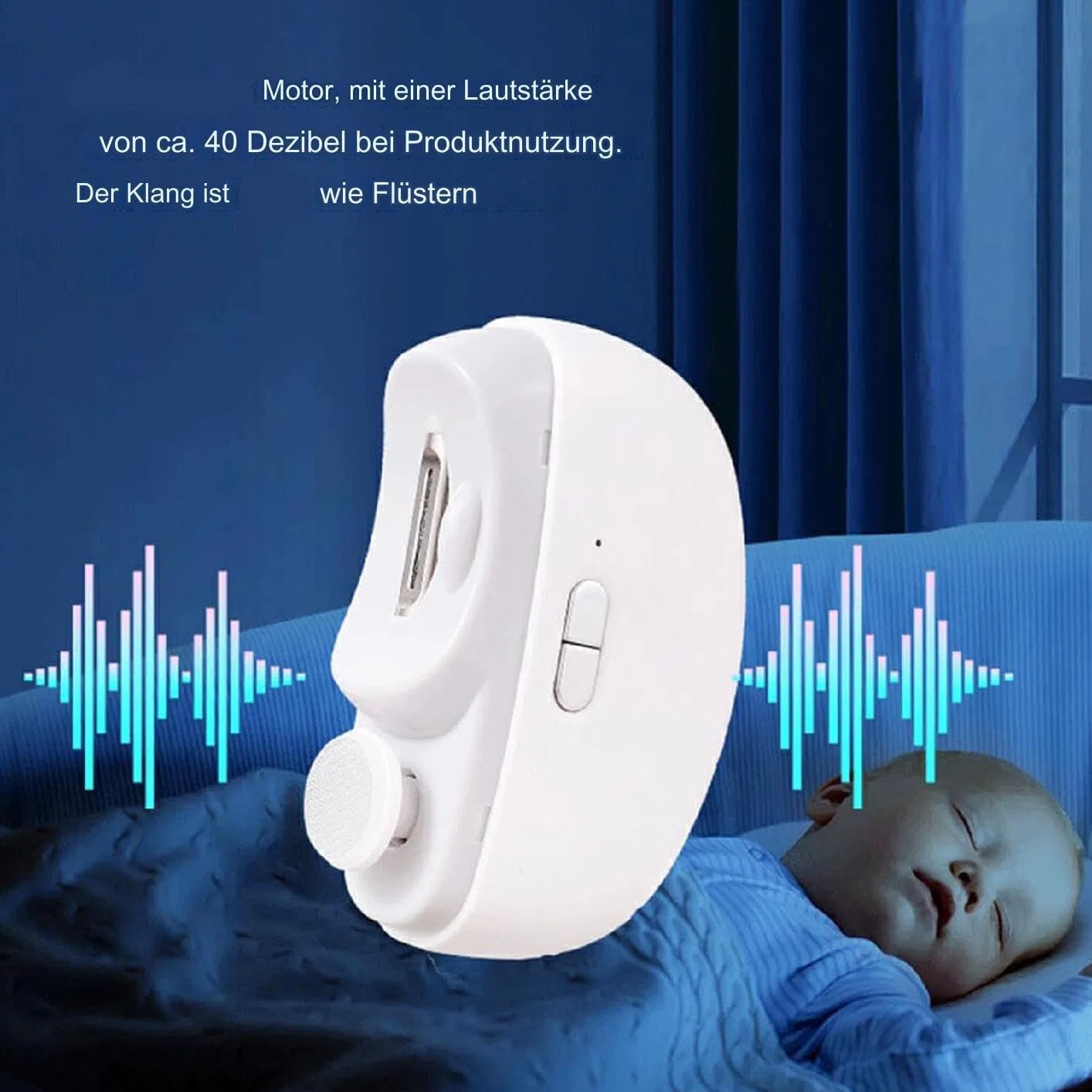 Автоматические электрические кусачки для ногтей 2-в-1 с USB-зарядкой Generisch, White — фото 2