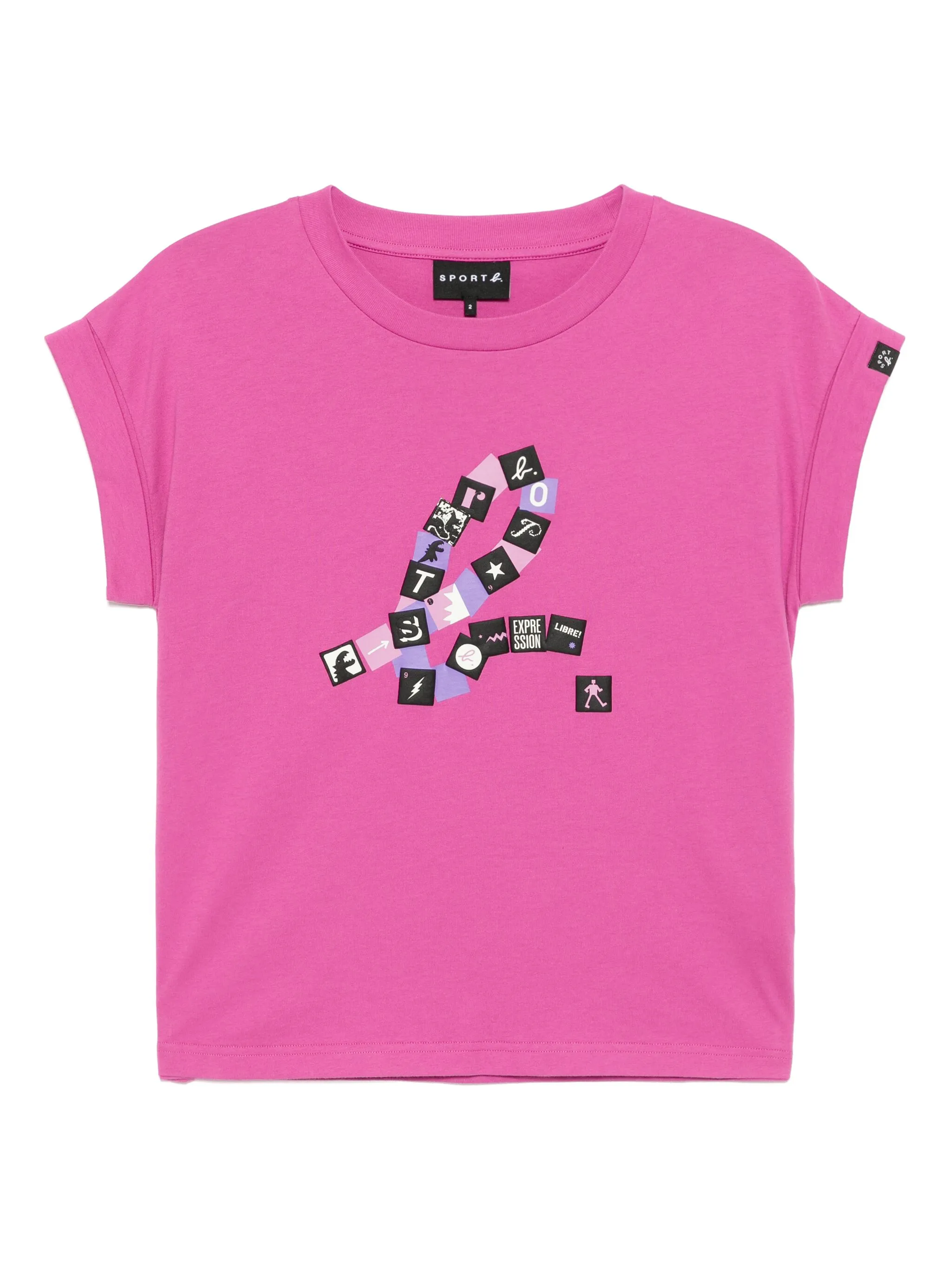 

Футболка с логотипом Sport B. By Agnès B., розовый