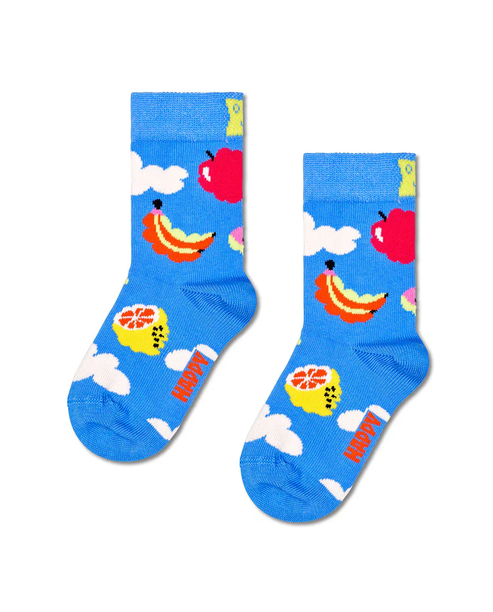 

Длинный носок с фруктами и облаками Happy Socks, мультиколор