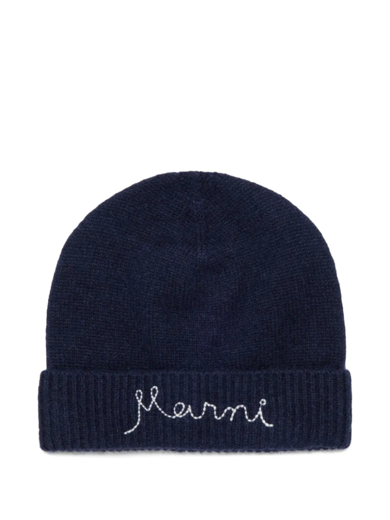 

Marni Kids шапка бини с вышитым логотипом, синий