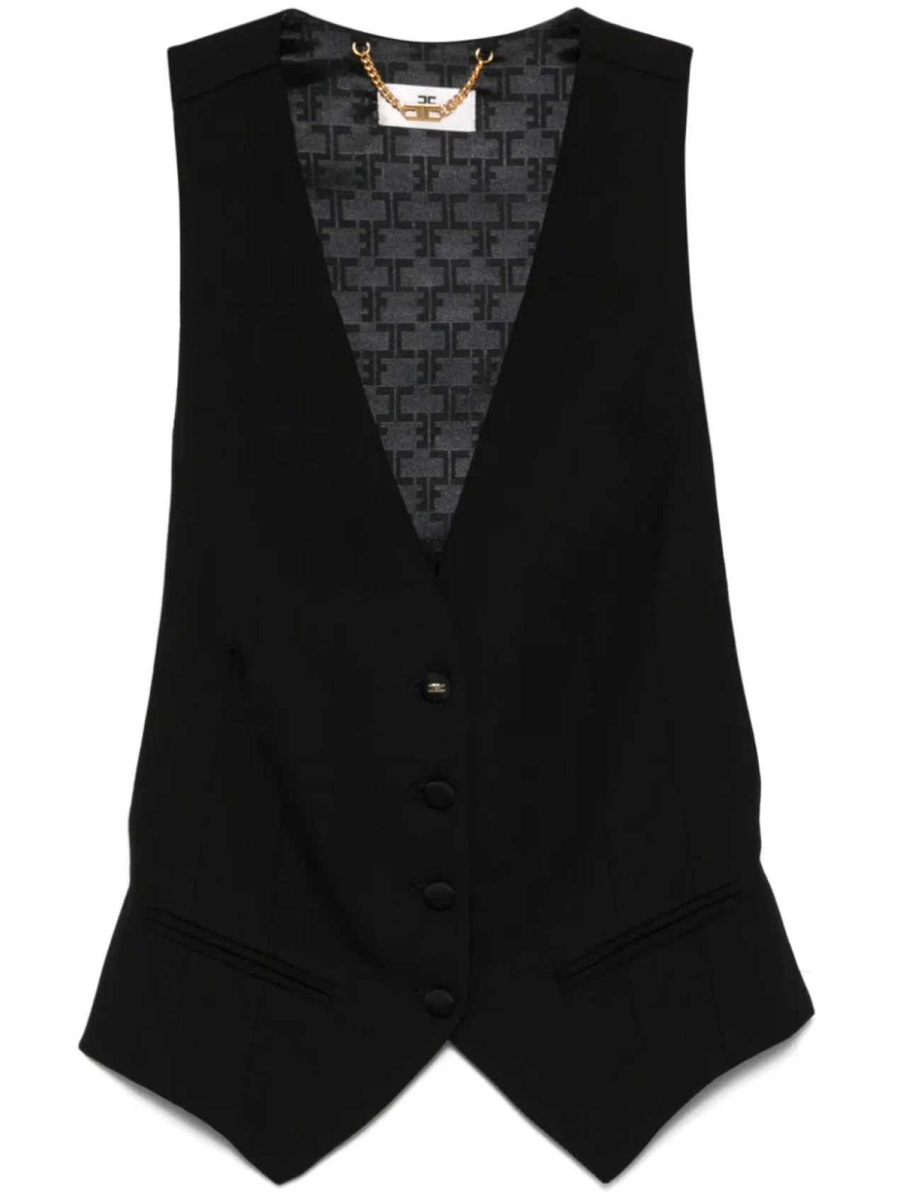 

Elisabetta Franchi легкий жилет, черный