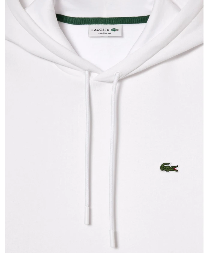 Худи из органического хлопка с карманом-кенгуру. Lacoste, белый — фото 2