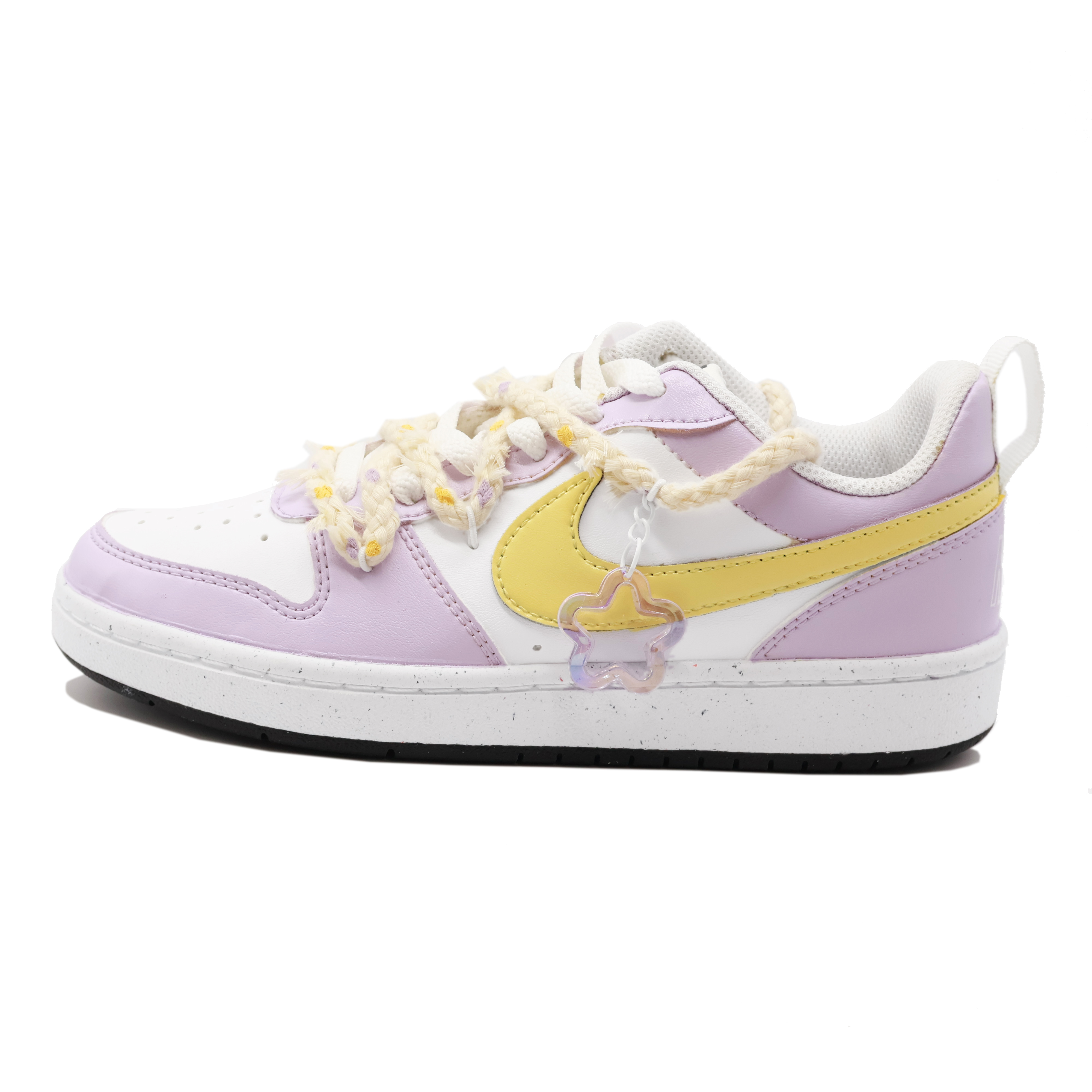 

Низкие детские кроссовки для скейтбординга Court Borough Taro Paste Boba для подростков Nike, фиолетовый