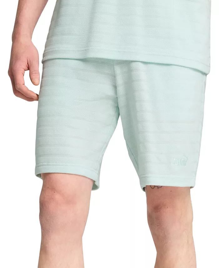 

Мужские шорты Ess Elevated Regular-Fit с текстурной полоской, длина 9" Puma, синий