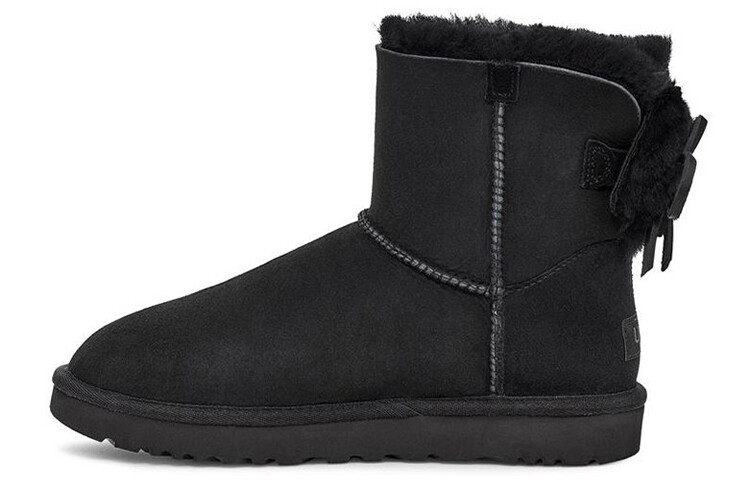 

Угги UGG Classic Dudble Bow Mini Snow Boots Black Women's