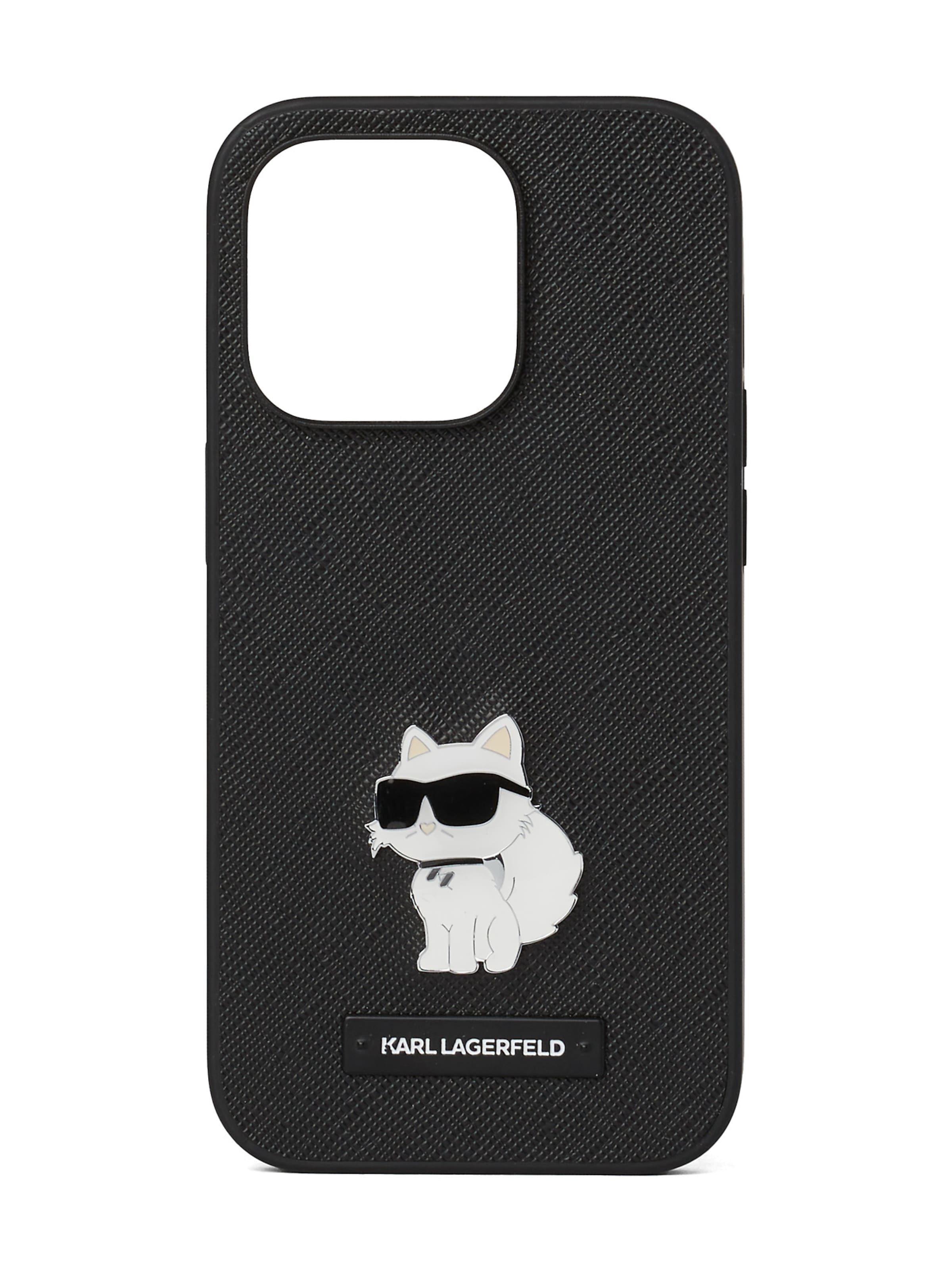 

Karl Lagerfeld Чехол для смартфона 'Ikon Choupette iPhone 16 Pro Max' в черном цвете