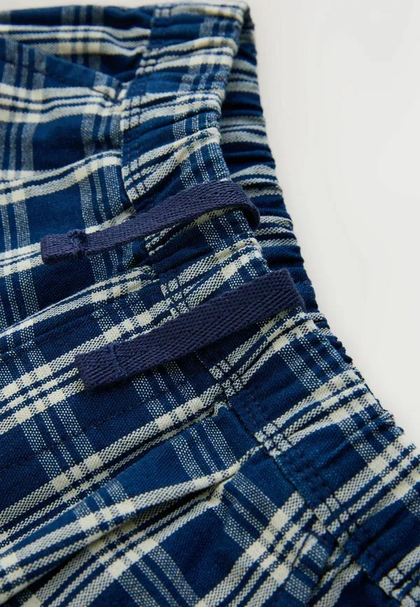 Джинсы Regular fit, Next, модель barrel jeans relaxed fit, темно-синяя клетка — фото 3