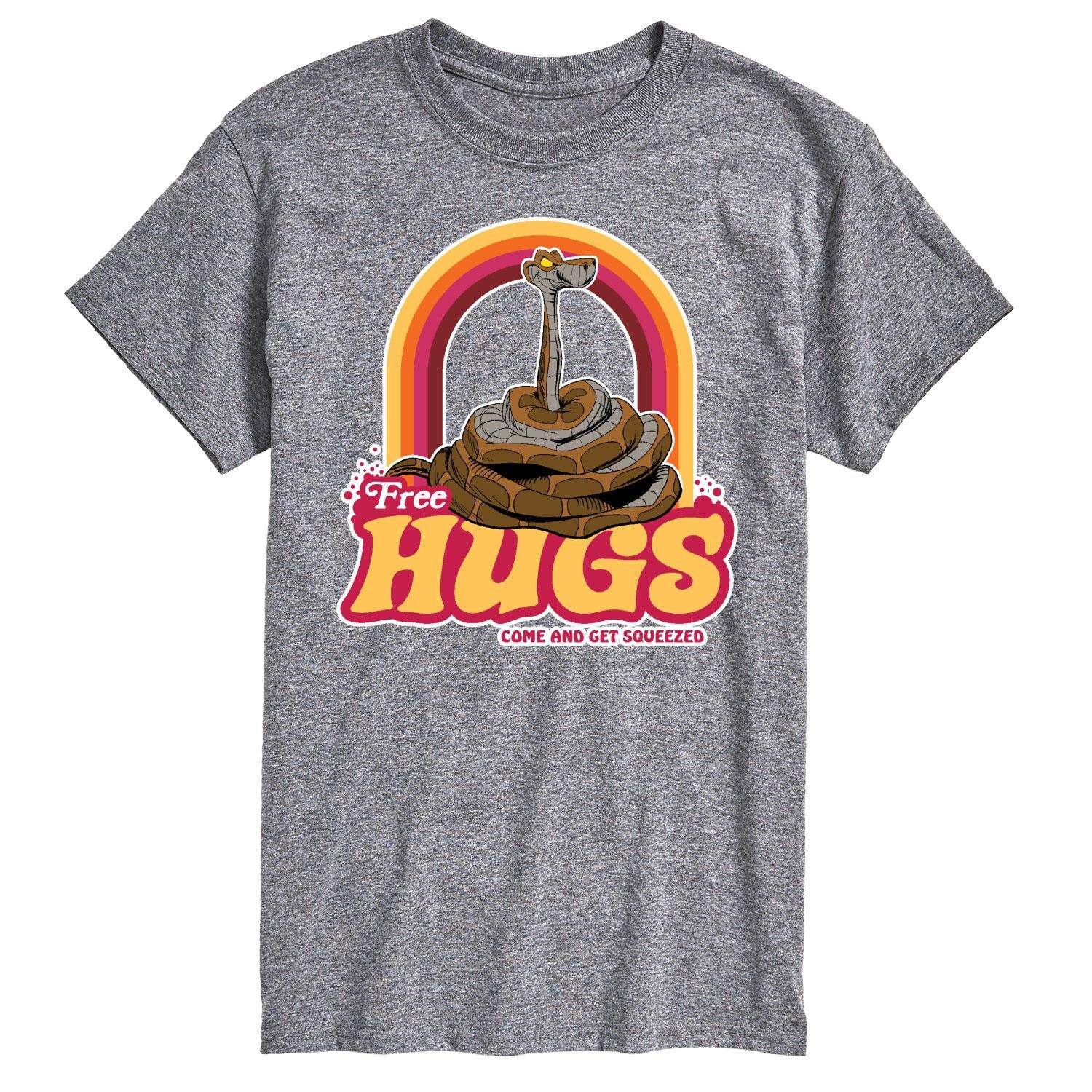

Футболка Big & Tall Disney's The Jungle Book Free Hugs License, серый