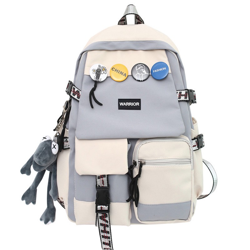 

WARRIOR Нейлоновый рюкзак тубас унисекс черный синий серый белый, Gray White