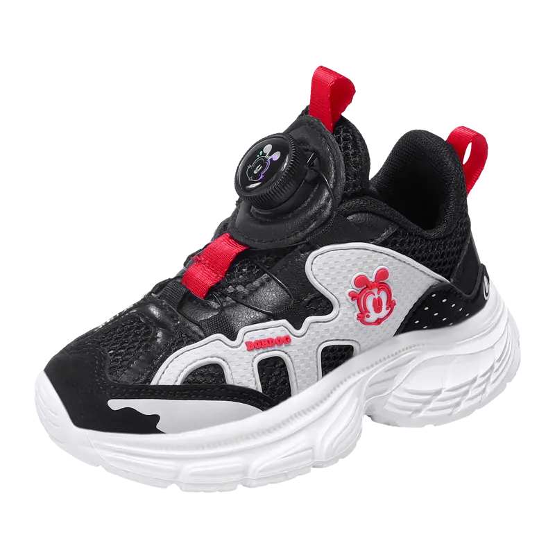 

Детские кроссовки для бега BOBDOG, черный/красный