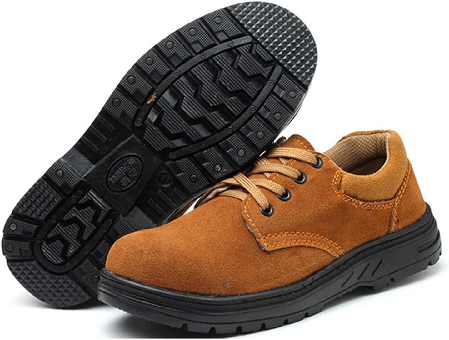 

Мужские зимние повседневные кожаные ботинки с защитным стальным носком, неразрушимые. ботинки, мужские кроссовки (Цвет: коричневый US) Hisxus