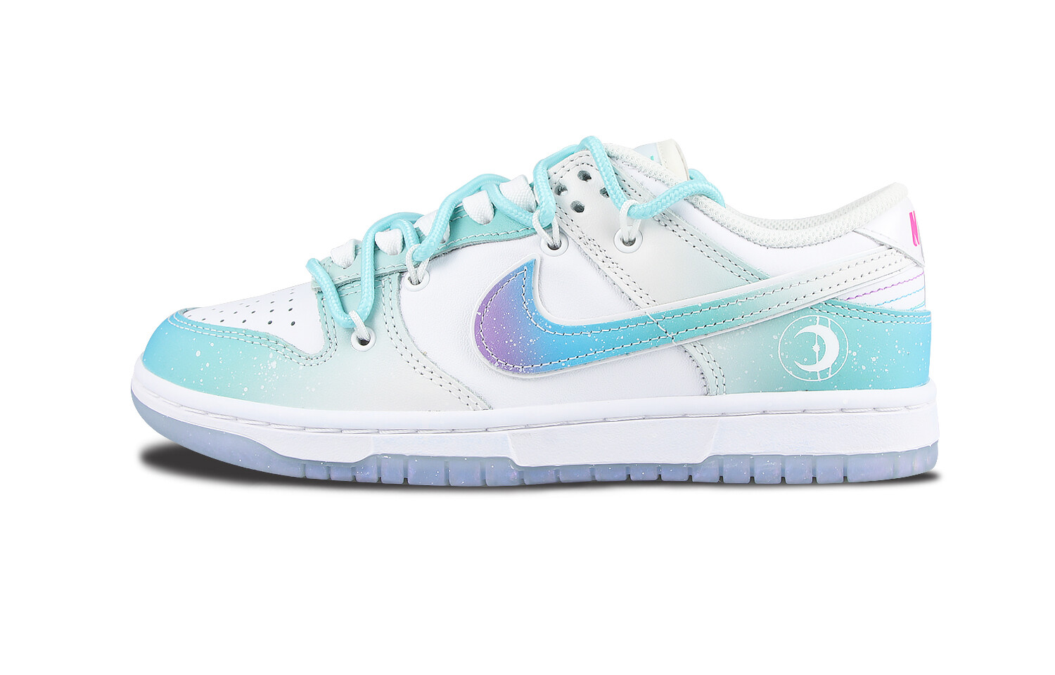 

Кроссовки Nike Dunk Skateboard Shoes Women's Low-Top White Purple
