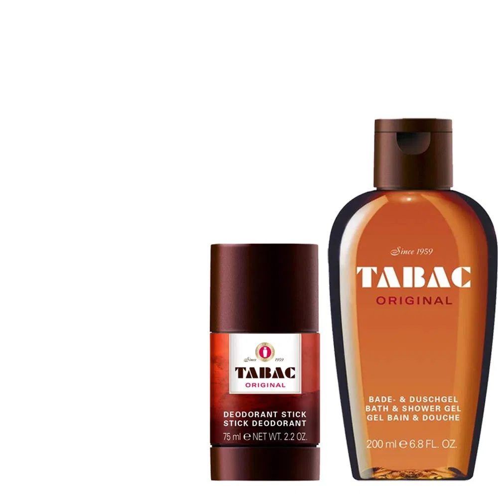 Мужской набор для душа Tabac Original: гель 2-в-1 и дезодорант-стик Tabac Original + Studio.Munet