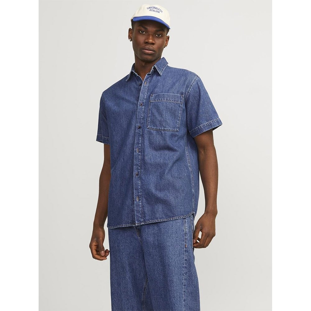 

Рубашка с коротким рукавом Jack & Jones Creek WI 075, синий