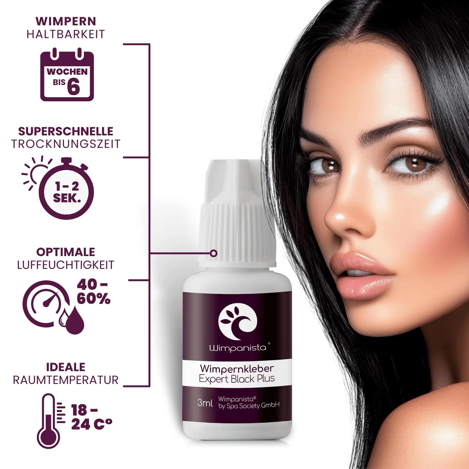 Клей для наращивания ресниц «Expert Black Plus» от Wimpanista, черный Wimpanista — фото 2