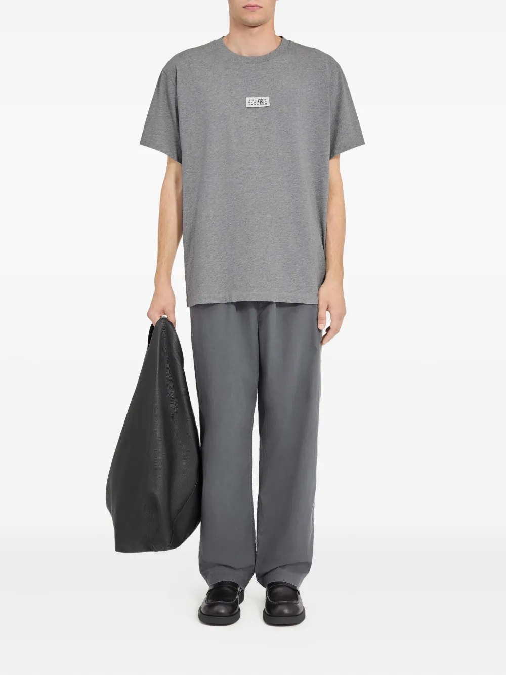 Футболка с круглым вырезом Mm6 Maison Margiela, серый — фото 2