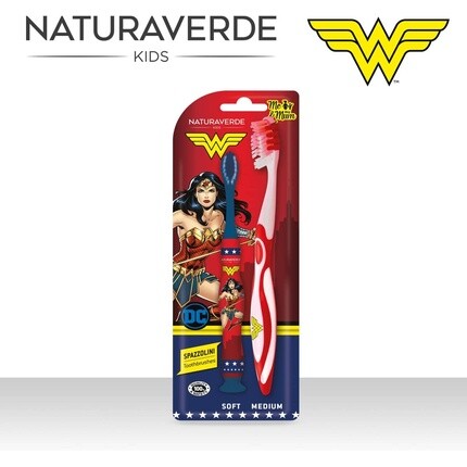 Детские зубные щетки Wonder Woman Mini-Me, Naturaverde — фото 3