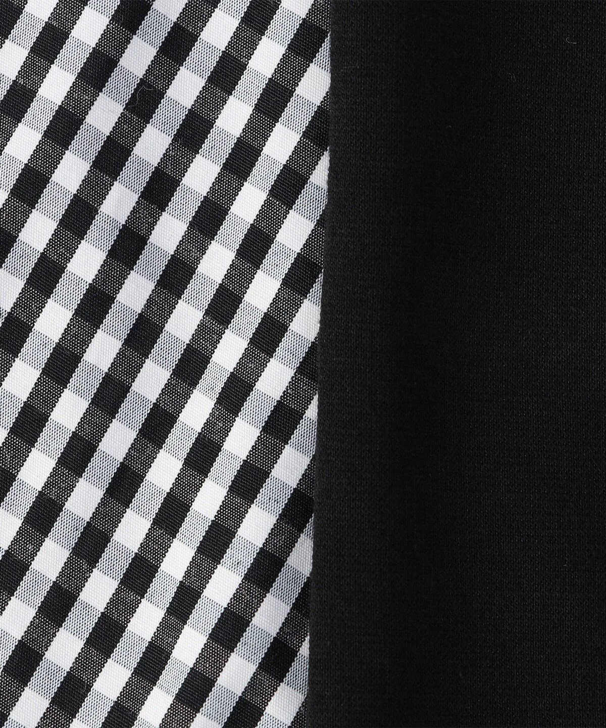 Имитация многослойной рубашки (140-160 см) Comme Ca Ism, Black x Gingham — фото 3