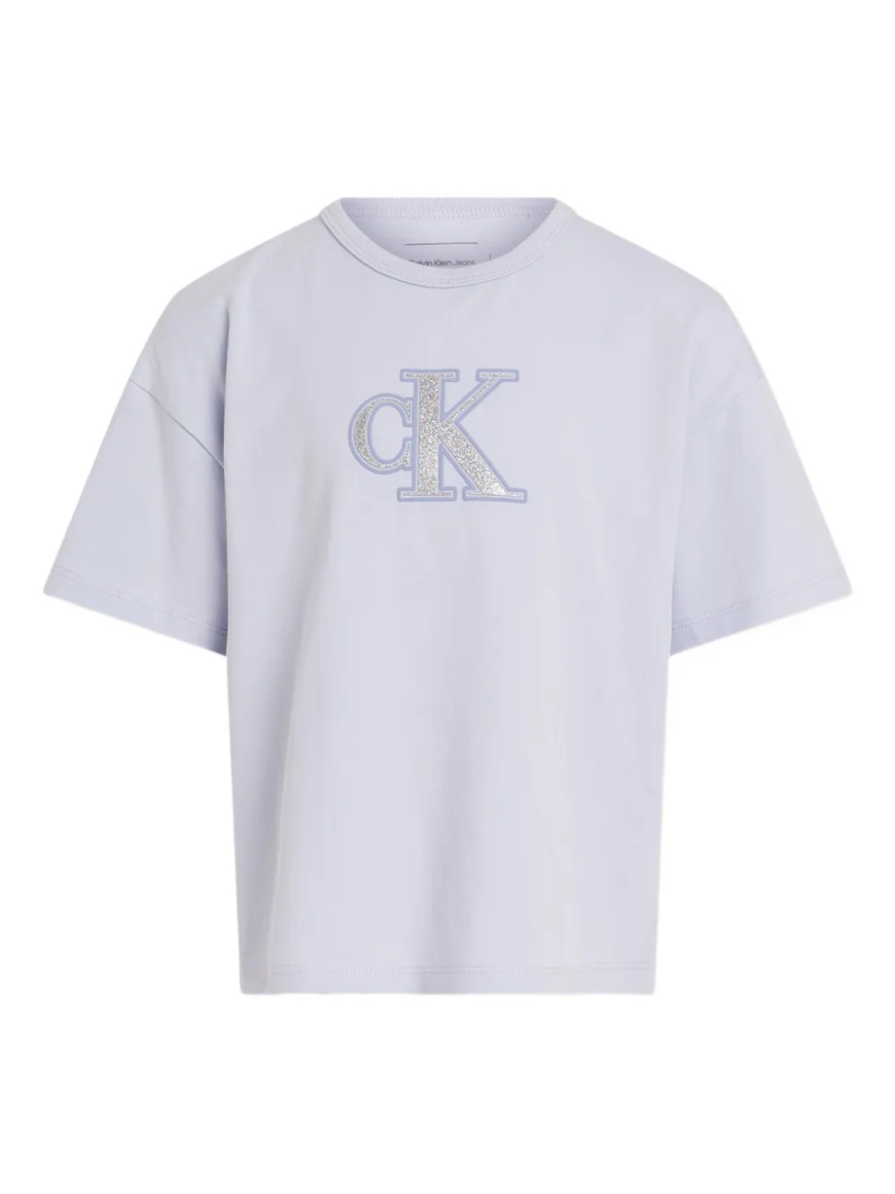 

Футболка с блестящим логотипом Calvin Klein Kids, фиолетовый