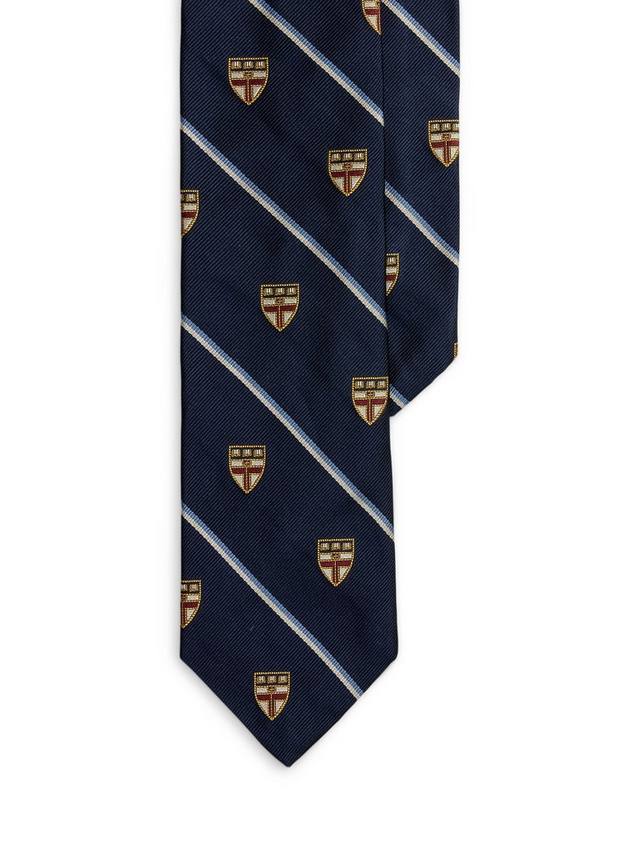 

Полосатый галстук из шелка Repp Club Ralph Lauren, Navy