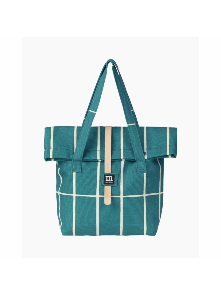

Шоппер Marimekko, цвет petrol | beige