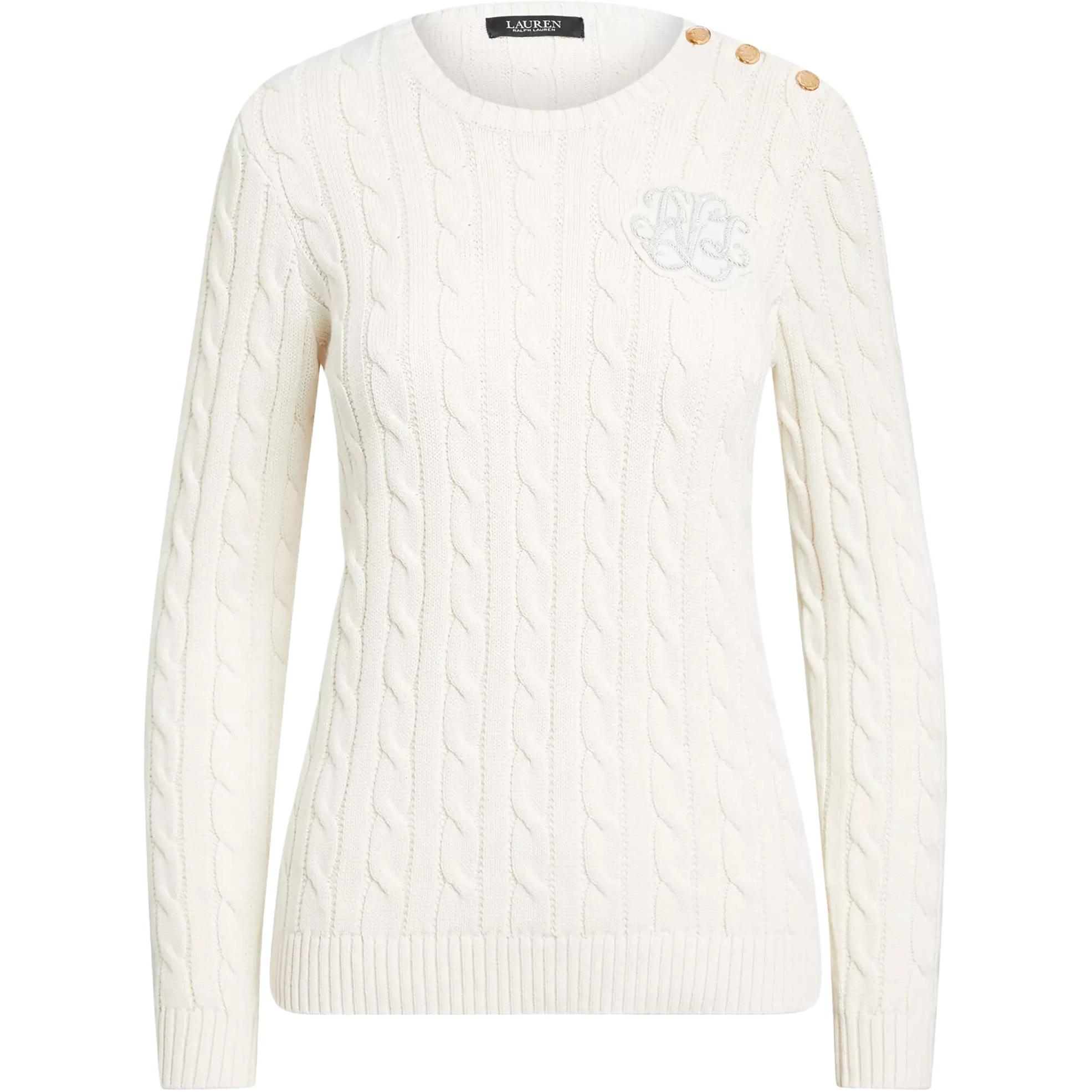 

Lauren Ralph Lauren Свитер женский белый, осень/зима 2022