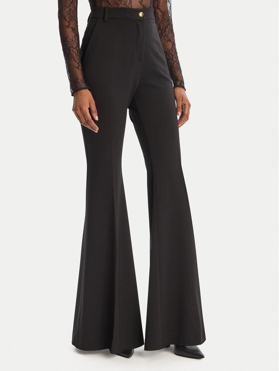 

Брюки из ткани regular fit 105705 A24C Pinko, чёрный