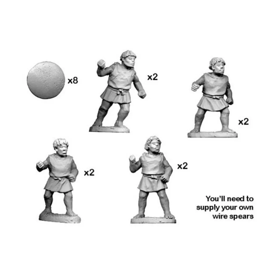 

Нумидийские воины с копьями и дротиками, Historical Miniatures - Ancient - Numidians (28mm) (Crusader Miniatures)