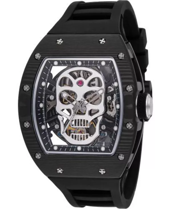 

Мужские часы 49025 s1 rally с автоподзаводом, тремя стрелками и черным циферблатом Invicta, black