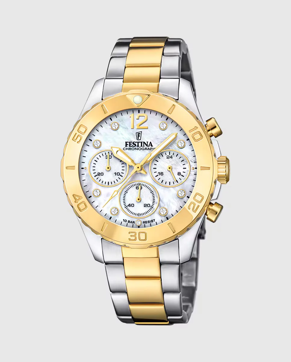 

F20604/1 Женские часы Boyfriend из разноцветной стали Festina