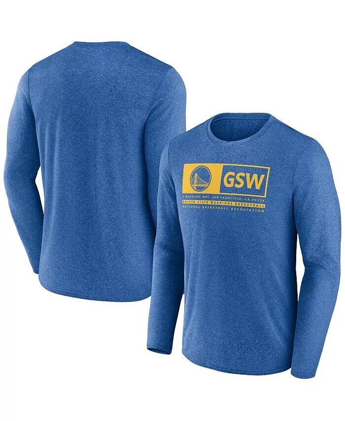 

Мужская футболка Heather Royal Golden State Warriors с трехочковыми бросками Fanatics