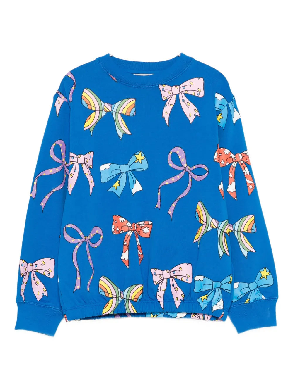 

Свитшот с принтом в виде бантов Stella McCartney Kids, синий