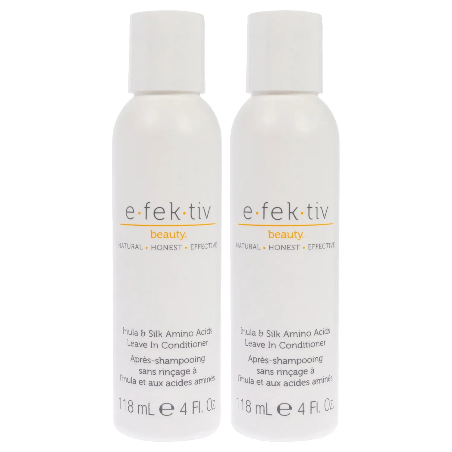 Несмываемый кондиционер Inula Plus Silk Amino Acids от e.fek.tiv для мужчин и женщин - 113 мл - упаковка из 2 штук, белый