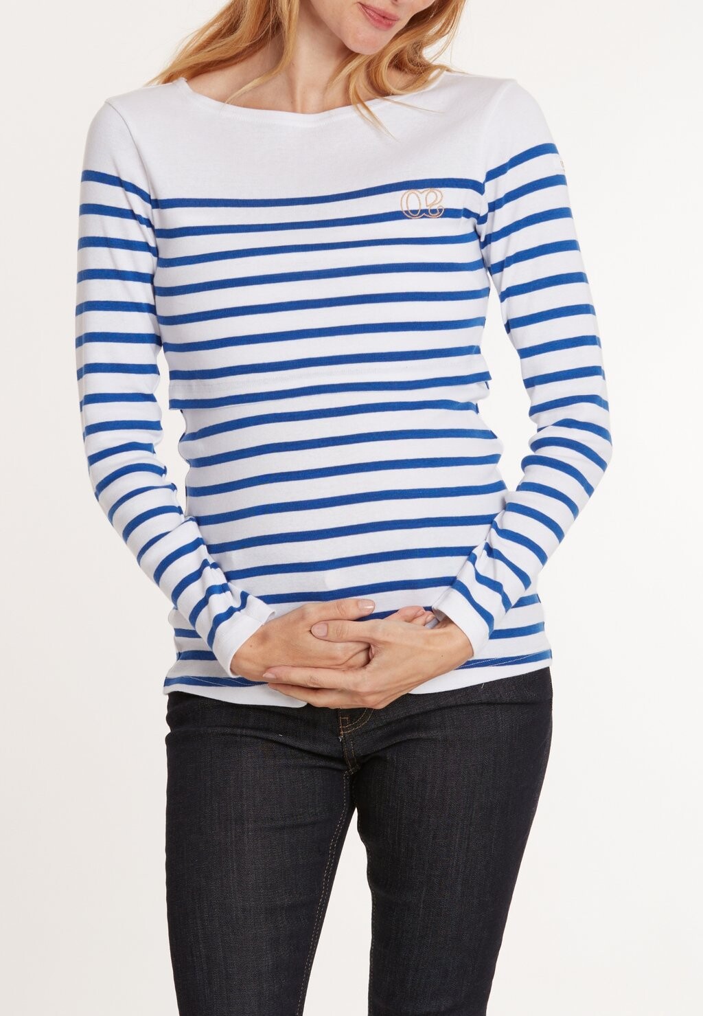 

Топ с длинными рукавами MATERNITY AND NUSING SAILOR BENODET Cache Coeur, синий