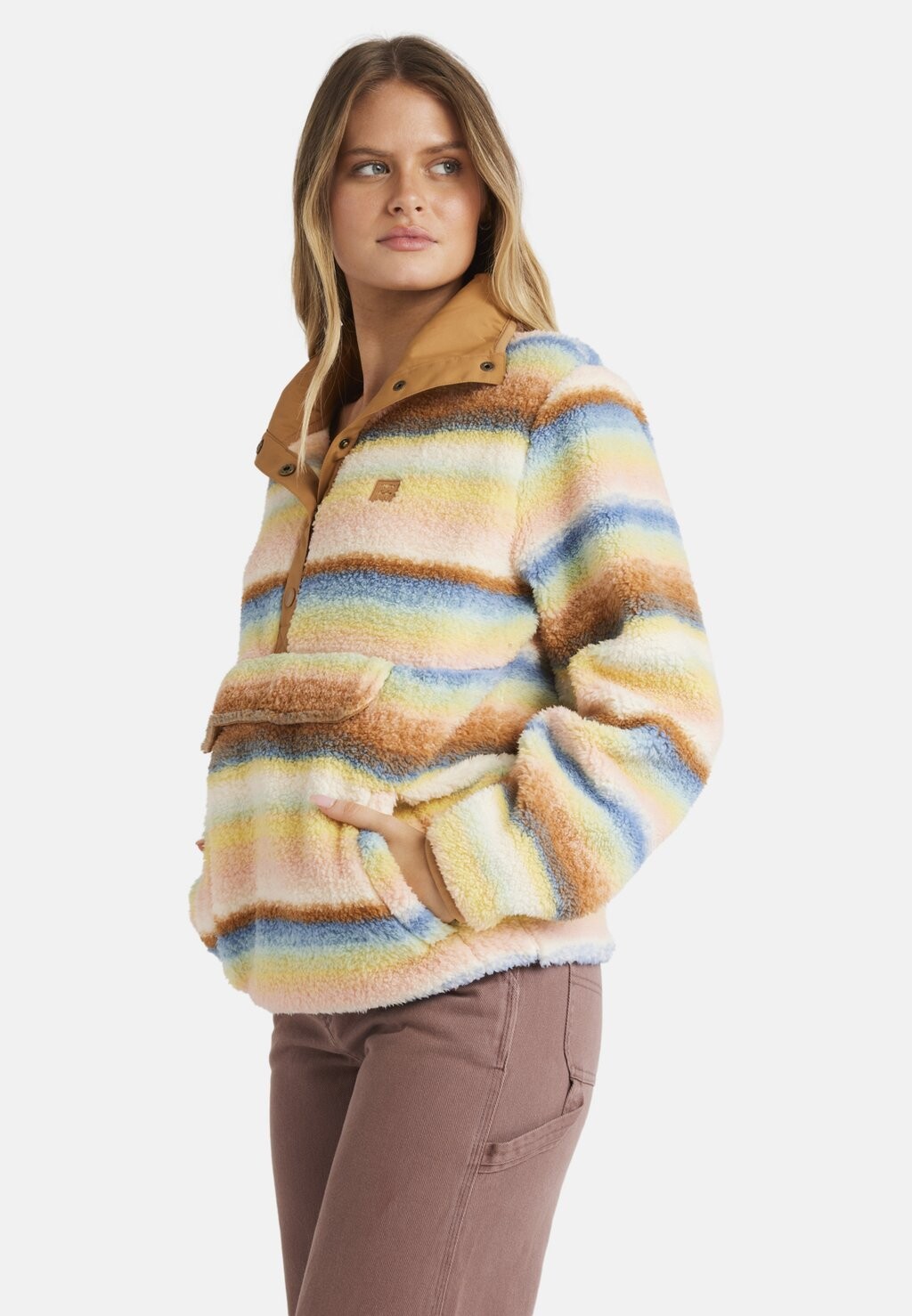 

Флисовый джемпер SWITCHBACK Billabong, сине-серый