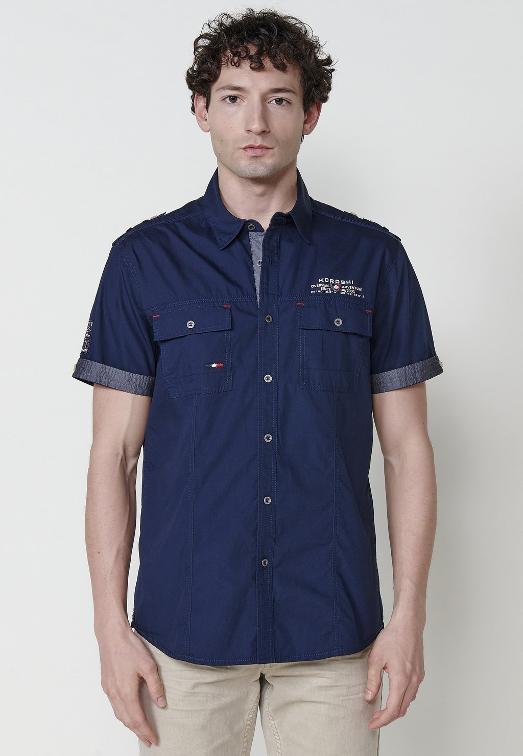 

Рубашка SHORT-SLEEVED Koroshi, темно-синий