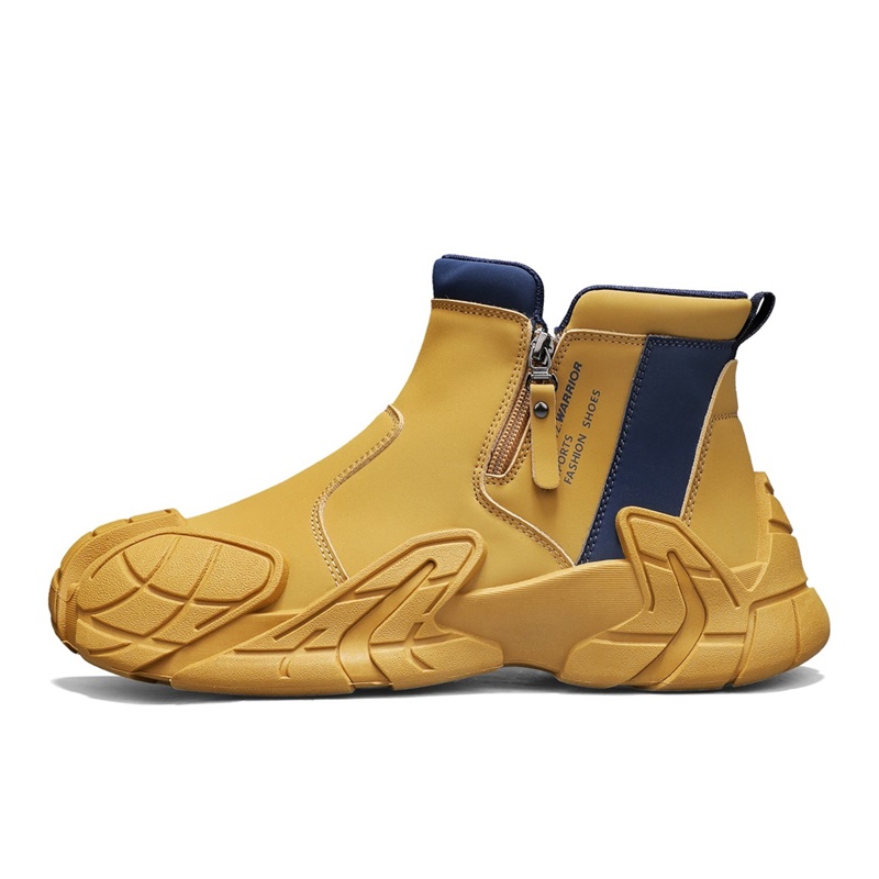 

WARRIOR Короткие ботинки Combat мужские Earth Yellow Dark Blue