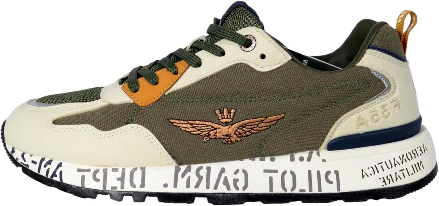 Кроссовки Aeronautica Militare экозамша/нейлон Verde Militare US24AR09 241SC276CT3332, зеленый