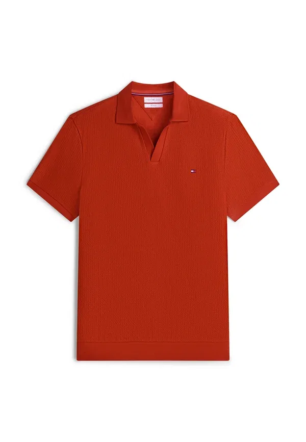 Поло с воротником Tommy Hilfiger Jonny, ржаво-охра — фото 4
