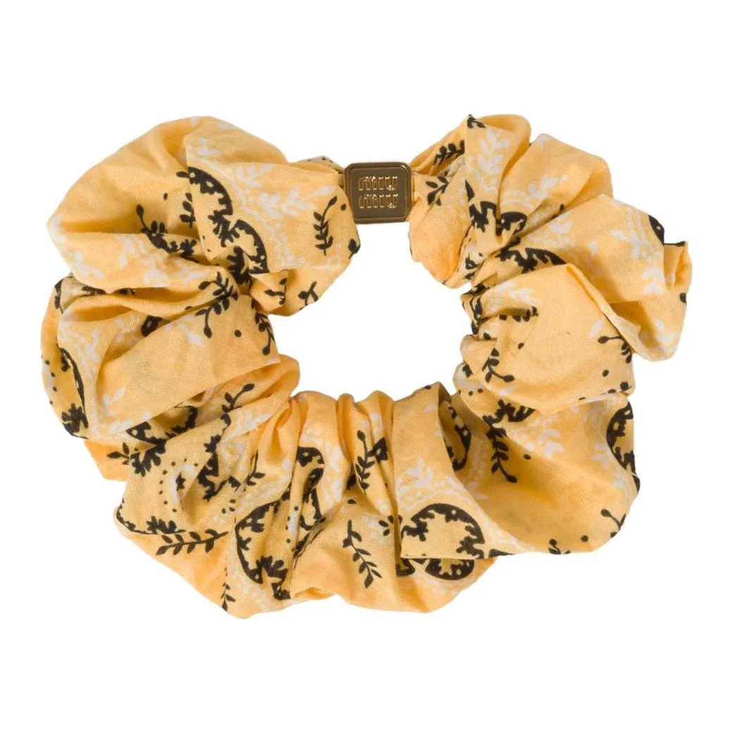MIU MIU Женская желтая резинка для волос Fabric