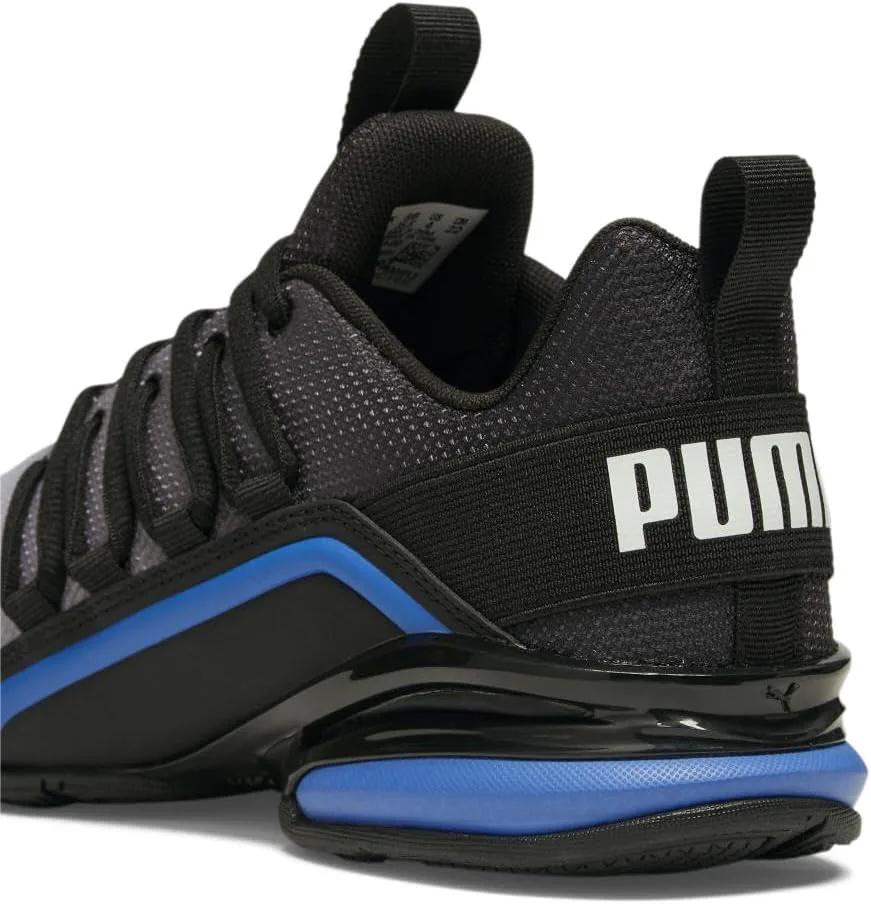 Кроссовки для детей и подростков Puma Axelion для кросс-тренинга, белый/черный/синий — фото 3