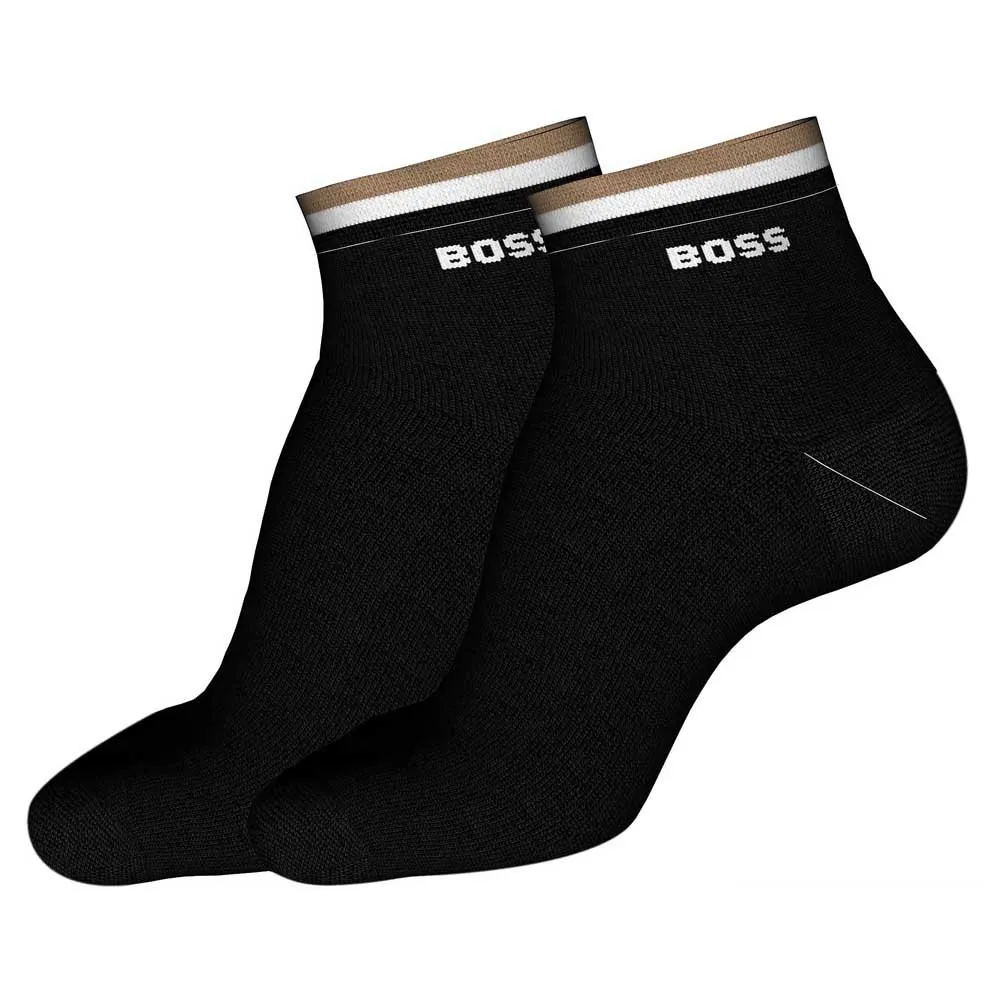 

Носки BOSS Stripe 10249327 short 2 units, черный