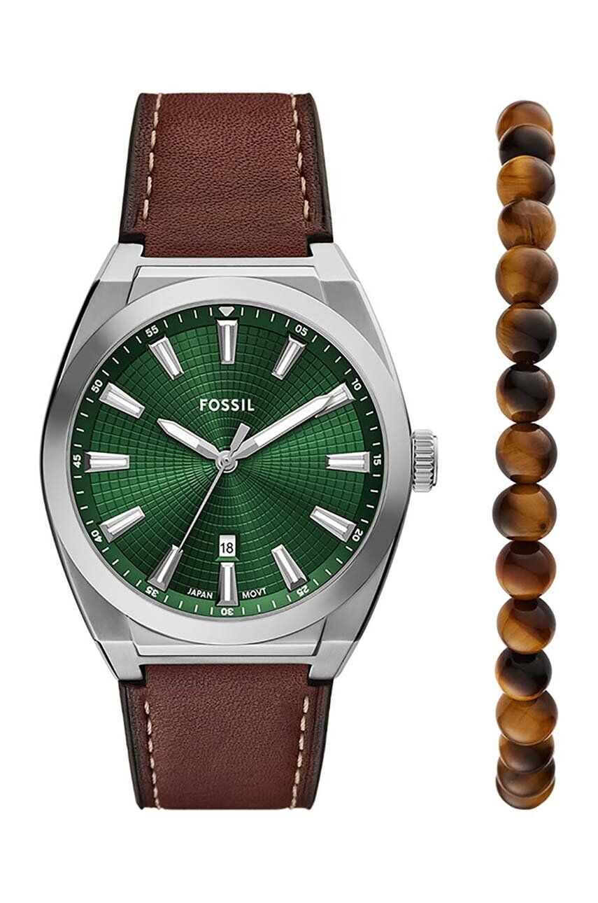 

Часы и браслет Fossil, серебряный
