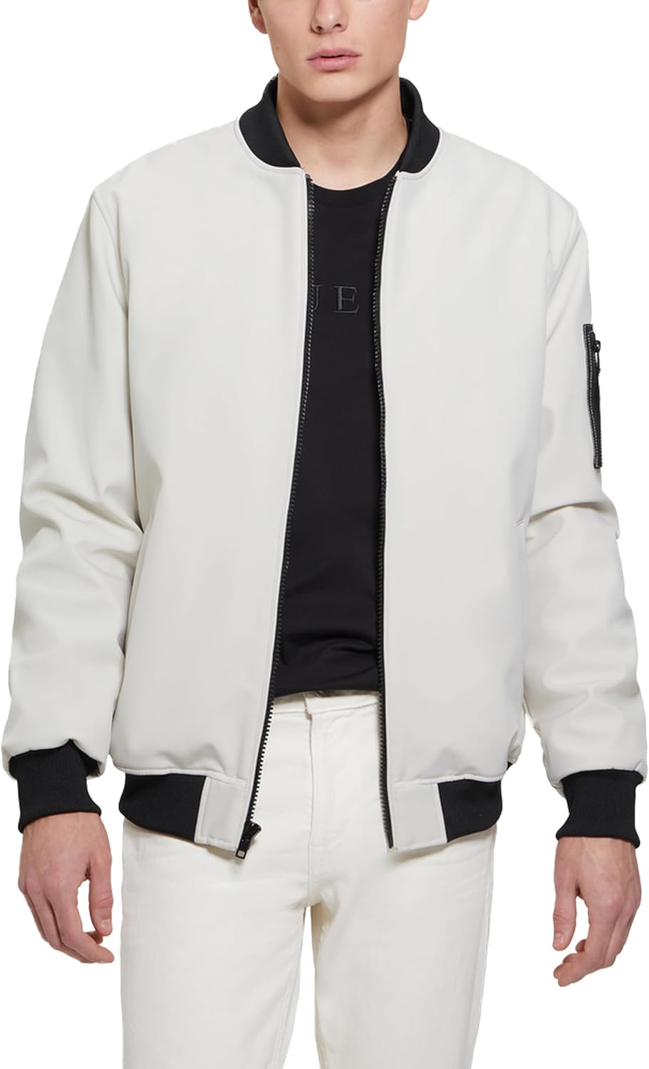 

Ветровка-бомбер с капюшоном GUESS Owen для мужчин, Birch Bark