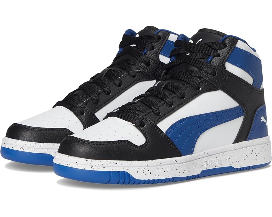 

Кроссовки PUMA Kids Rebound Layup Mid Shoes, цвет Black/Pro Blue/White
