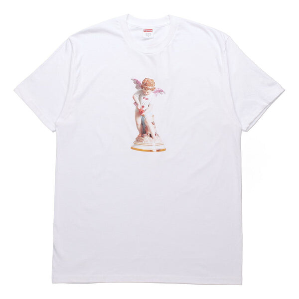 

Футболка ss19 cupid tee white angel printing short sleeve Supreme, белый