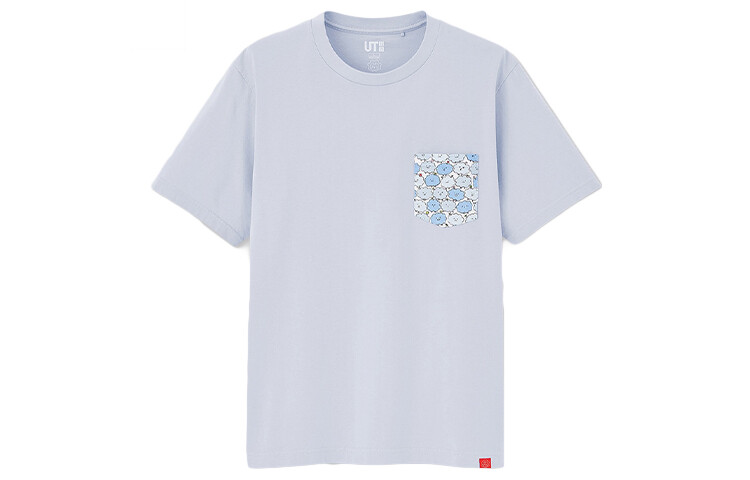 

Футболка унисекс светло-голубая Uniqlo, светло-голубой